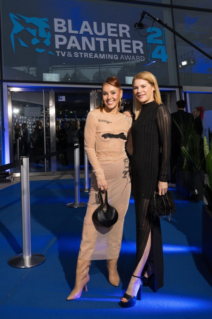 Tiger Kirchharz, Silke Popp, Blauer Panther - TV & Streaming Award 2024, BMW Welt, München, 23. Oktober 2024, Foto: Jens Hartmann für Medien.Bayern GmbH